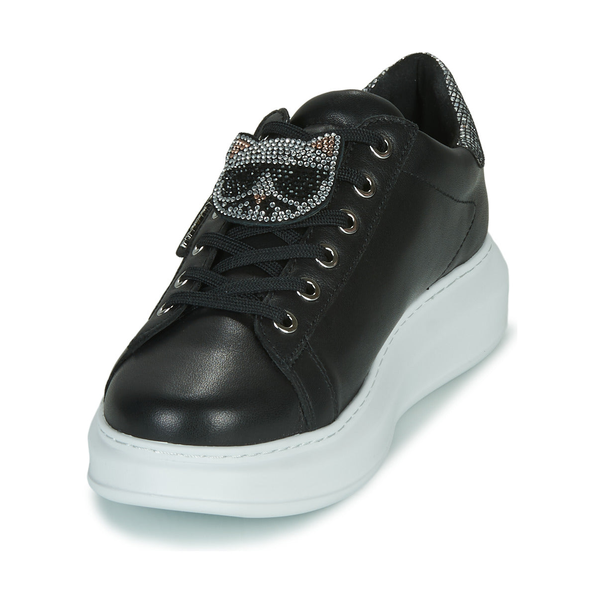 Sneakers basse Donna Karl Lagerfeld KAPRI IKONIC TWIN LO LACE Nero