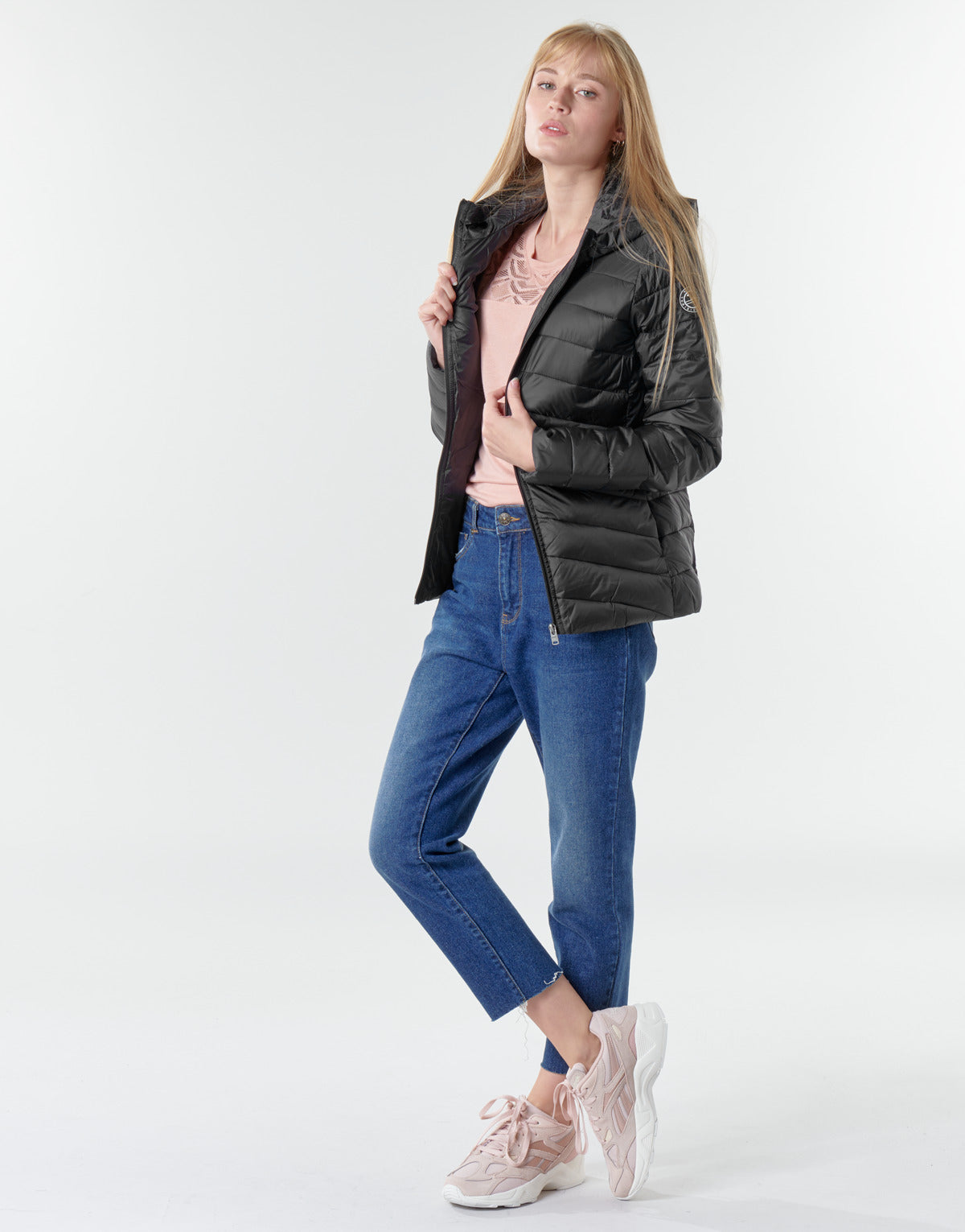 Piumino Donna Roxy COAST ROAD HOOD J JCKT KVJ0 Nero