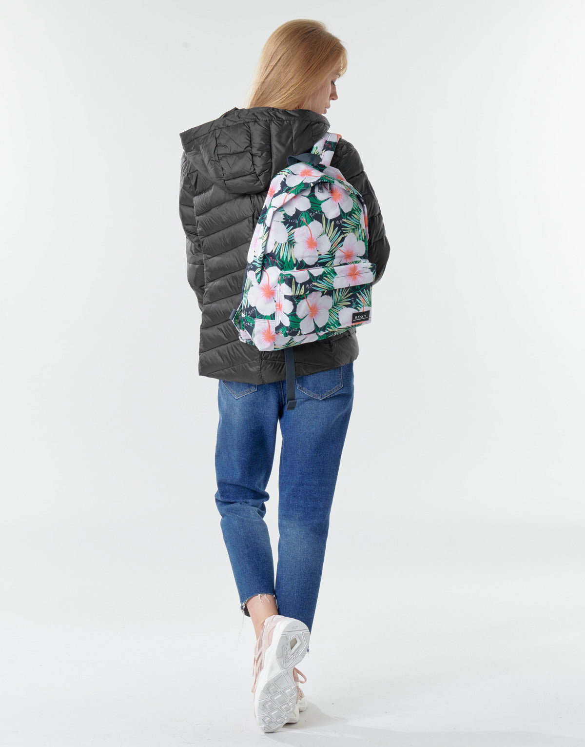 Piumino Donna Roxy COAST ROAD HOOD J JCKT KVJ0 Nero