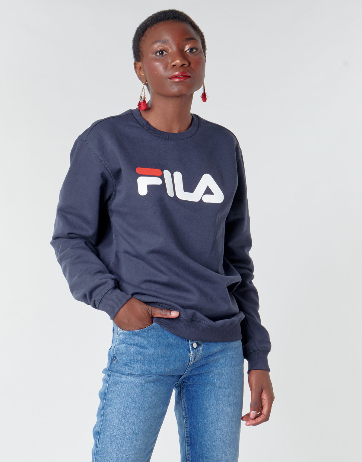 Felpa Donna Fila  PURE Crew Sweat  Blu