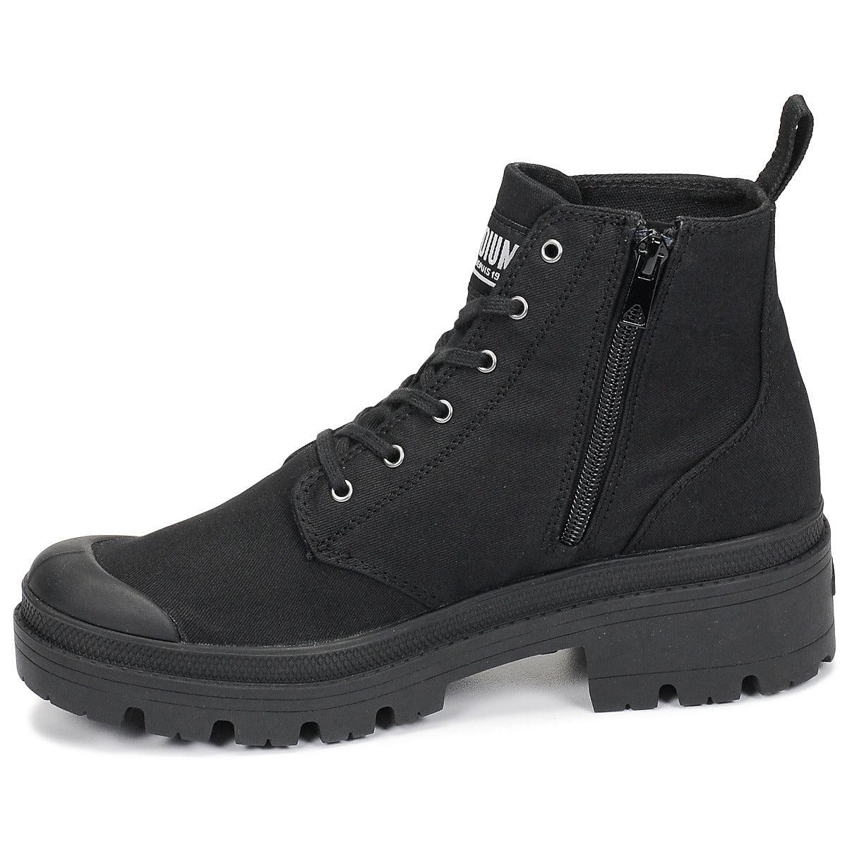 Sneakers alte Donna Palladium PALLABASE TWILL Nero