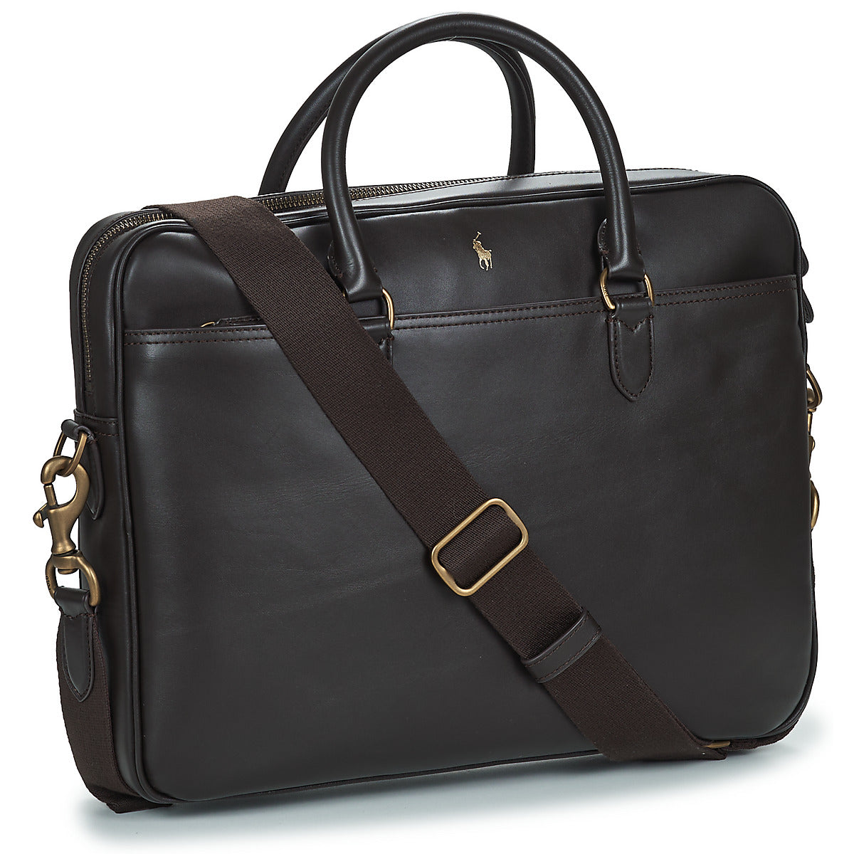 Borsa porta documenti Uomo Polo Ralph Lauren  COMMUTER-BUSINESS CASE-SMOOTH LEATHER  Marrone