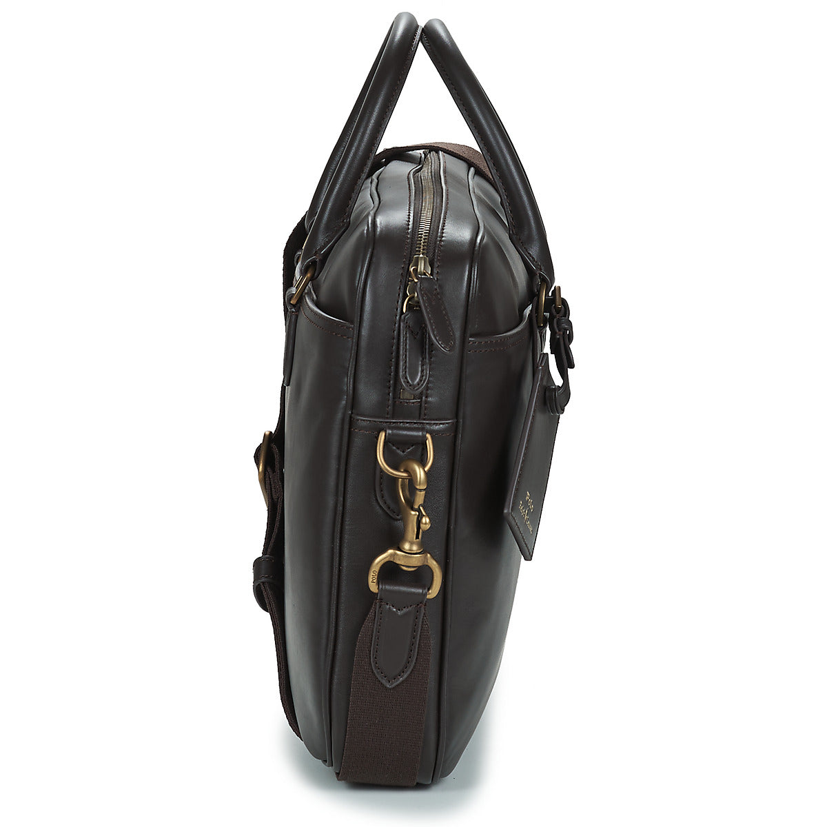 Borsa porta documenti Uomo Polo Ralph Lauren  COMMUTER-BUSINESS CASE-SMOOTH LEATHER  Marrone