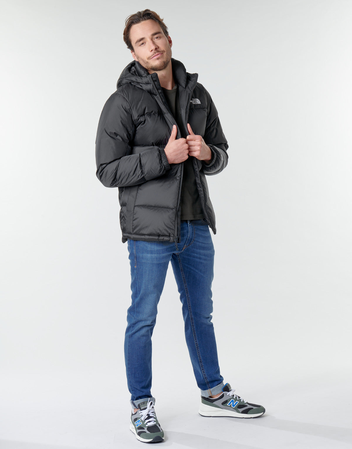 Piumino Uomo The North Face DIABLO DOWN HOODIE Nero