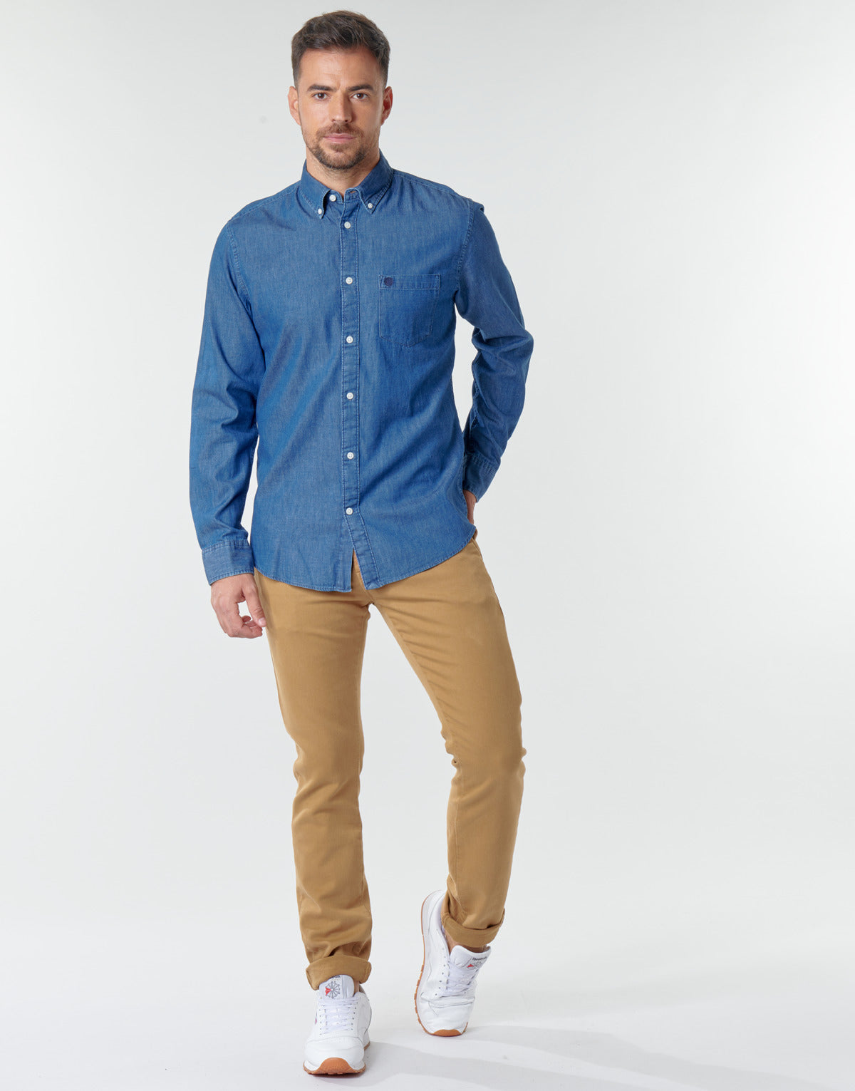 Pantalone Chino Uomo Le Temps des Cerises KURT JOGG Beige