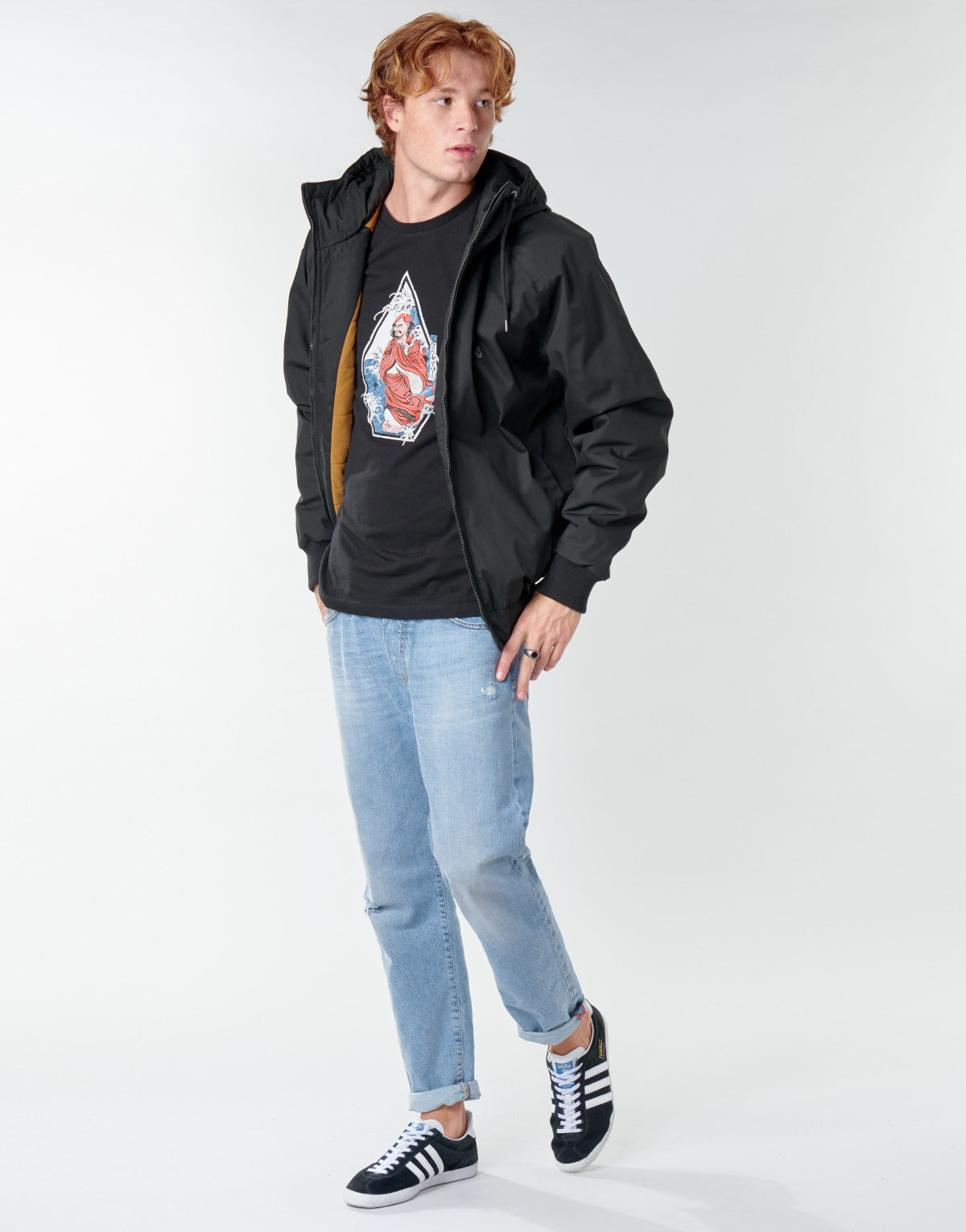 Giubbotto Uomo Volcom HERNAN 5K JACKET Nero