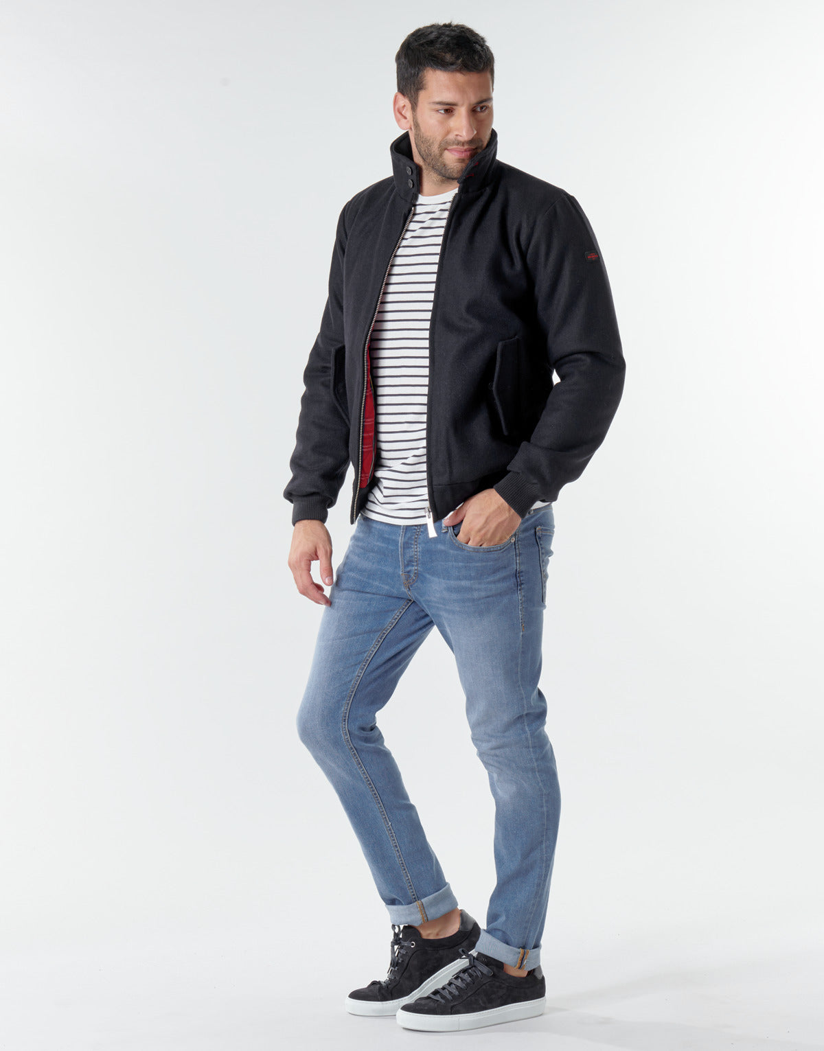 Giubbotto Uomo Harrington TAYLOR Blu