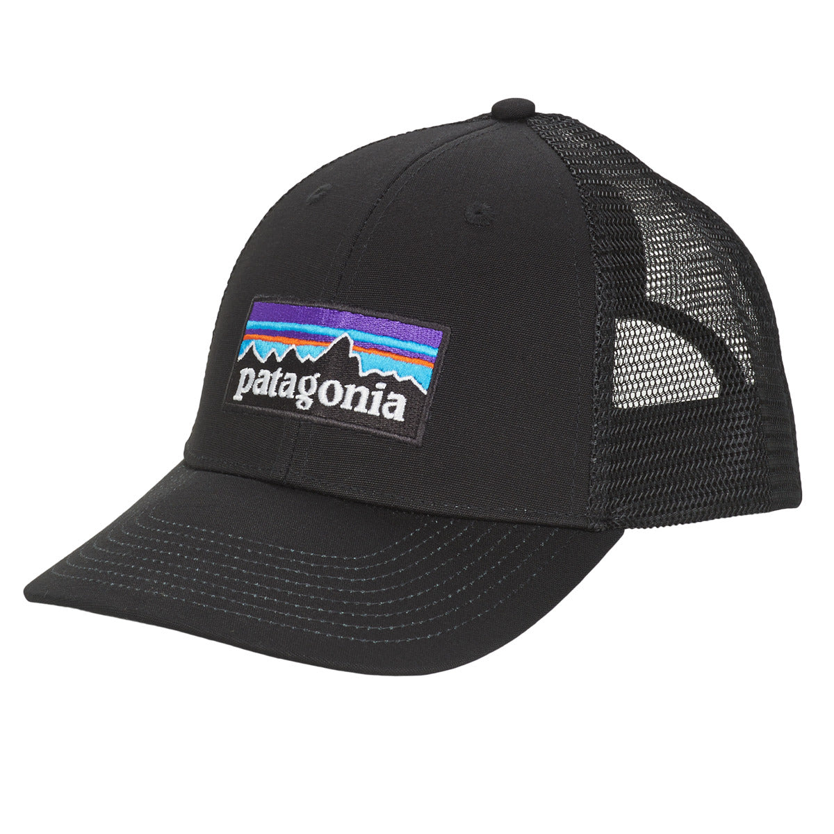 Cappellino Uomo Patagonia P-6 LOGO LOPRO TRUCKER HAT Nero