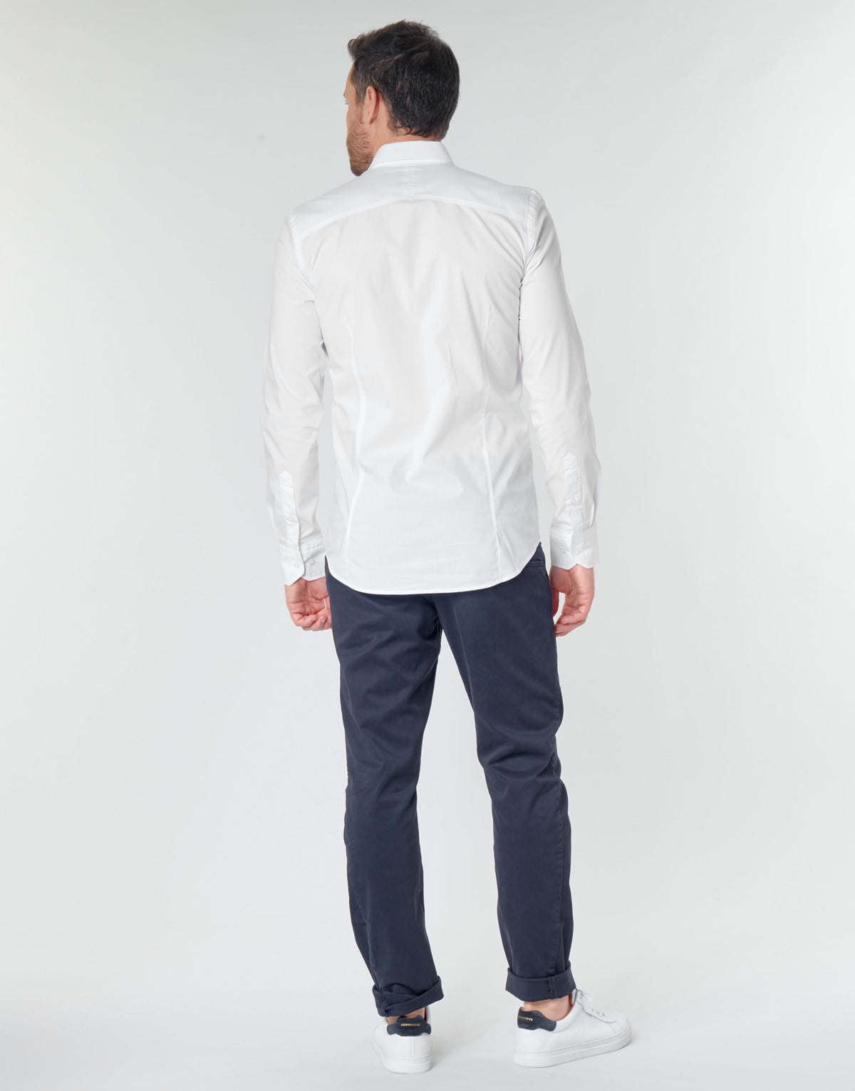Camicia a maniche lunghe Uomo G-Star Raw DRESSED SUPER SLIM SHIRT LS Bianco