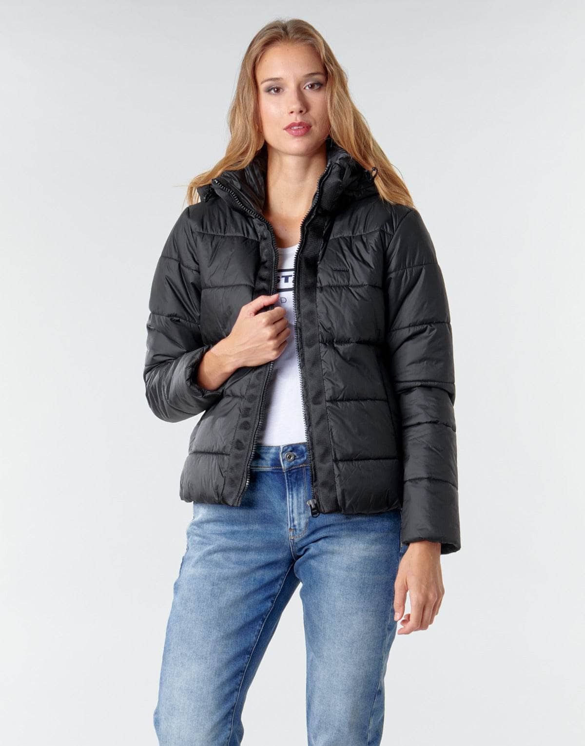 Piumino Donna G-Star Raw MEEFIC HDD PDD JACKET WMN Nero