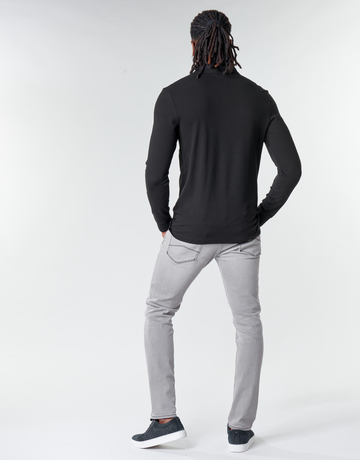 Polo maniche lunghe Uomo BOSS  PASSERBY  Nero