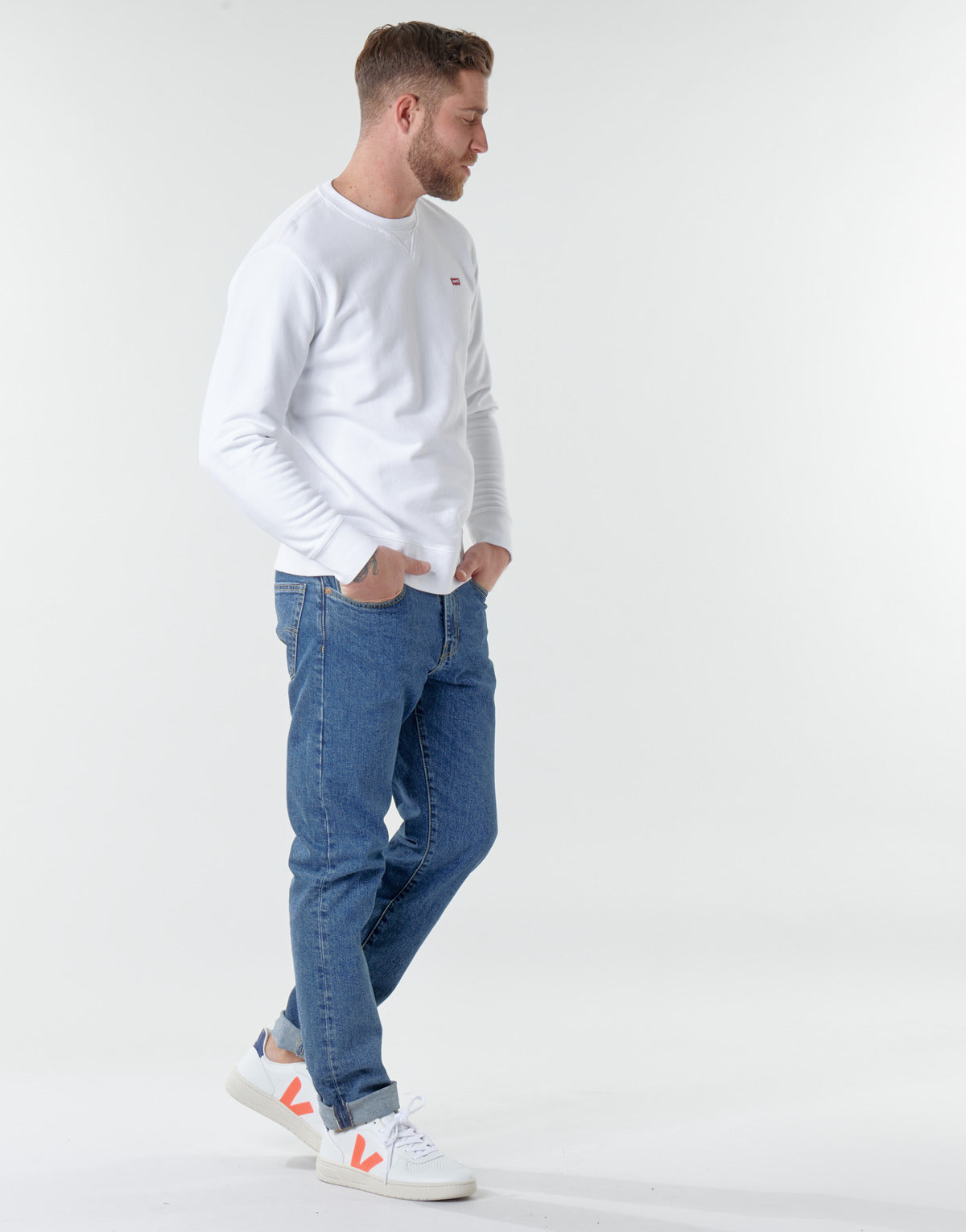 Jeans Tapered Uomo Levis 502 TAPER Blu