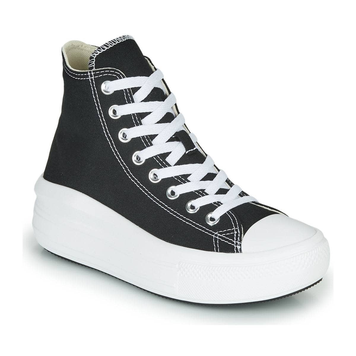 Sneakers alte Donna Converse Chuck Taylor All Star Move Canvas Color Hi Nero