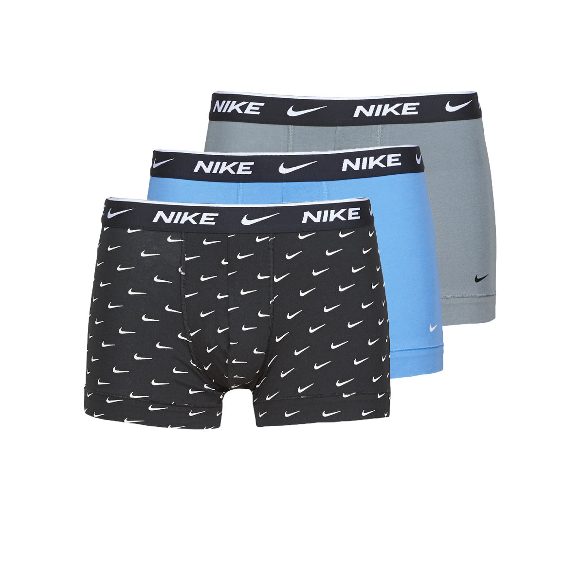 Boxer Uomo Nike  EVERYDAY COTTON STRETCH X3  Nero