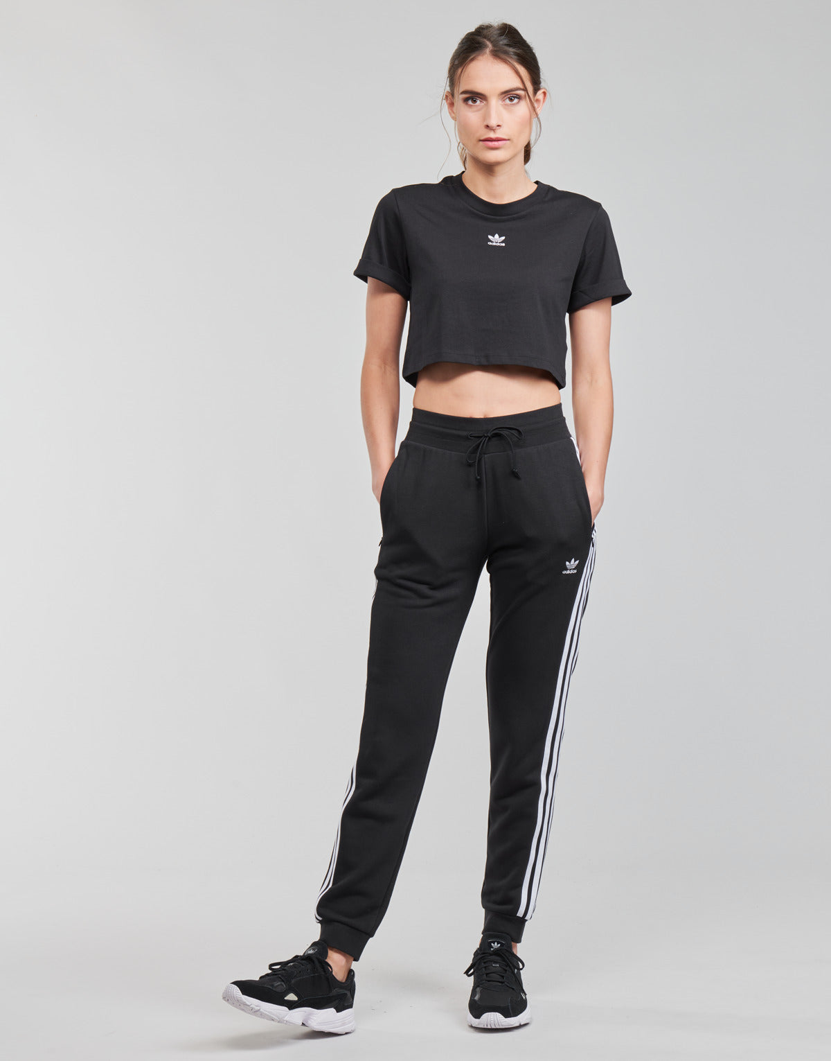 Pantaloni Sportivi Donna adidas SLIM PANTS Nero