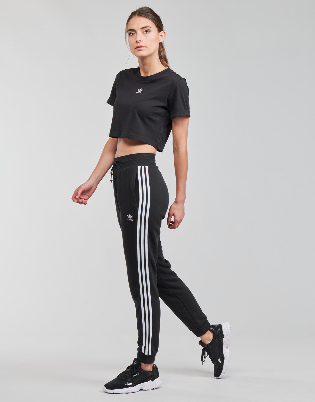 Pantaloni Sportivi Donna adidas SLIM PANTS Nero