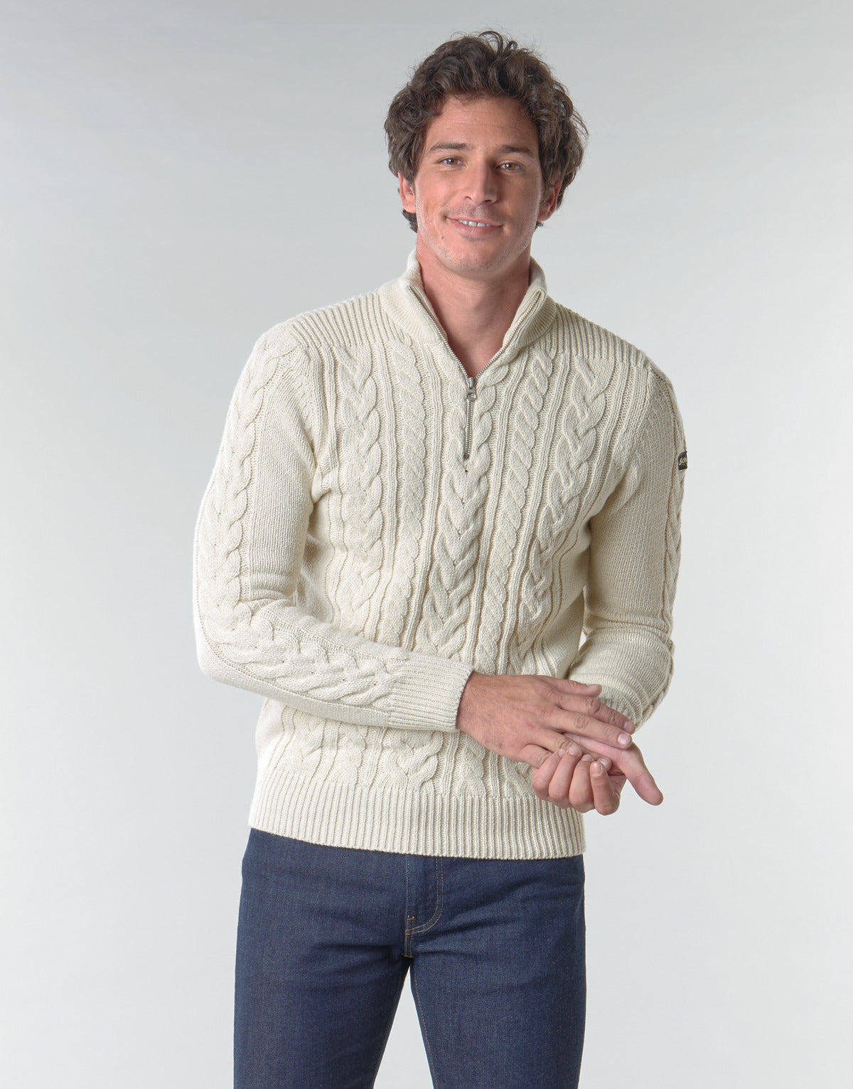 Maglione Uomo Schott PL BRUCE2 Bianco