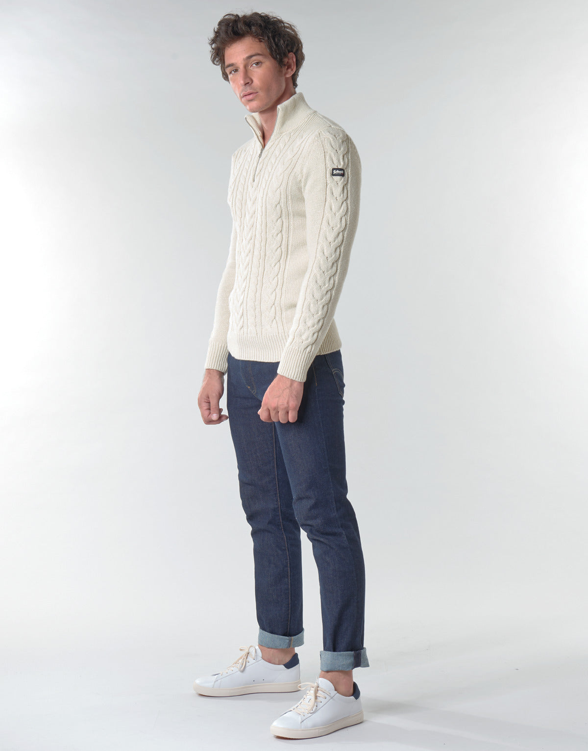 Maglione Uomo Schott PL BRUCE2 Bianco