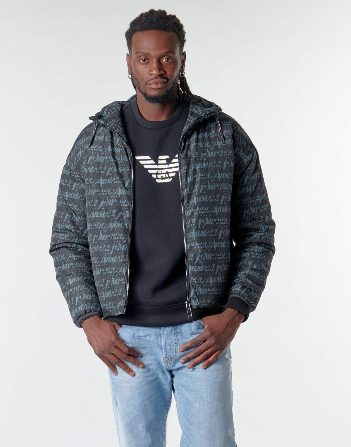 Giubbotto Uomo Emporio Armani 6H1BN6 Nero