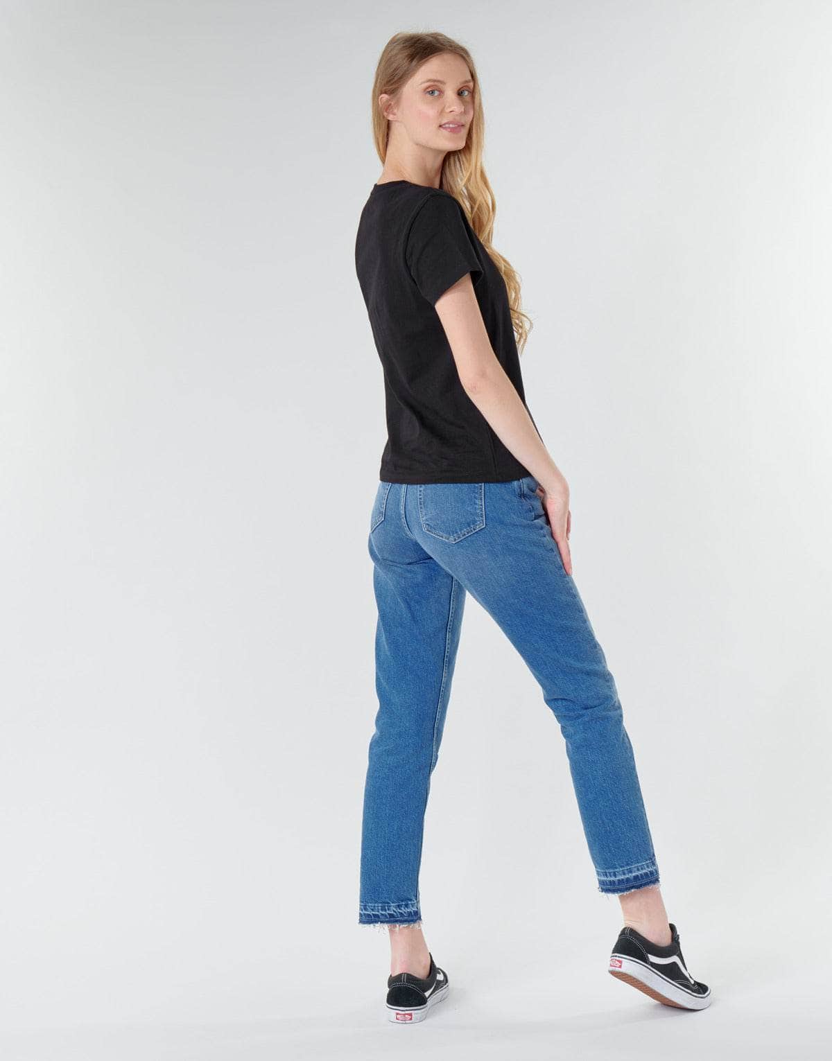 T-shirt Donna Vans FLYING V CREW TEE Nero