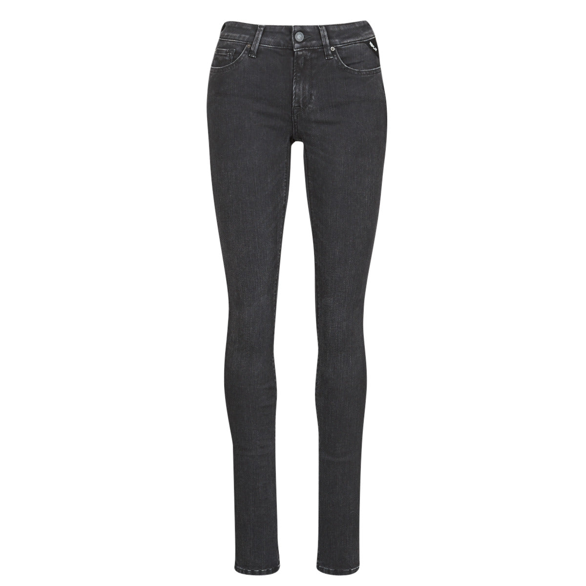 Jeans Slim Donna Replay LUZ / HYPERFLEX / RE-USED Nero
