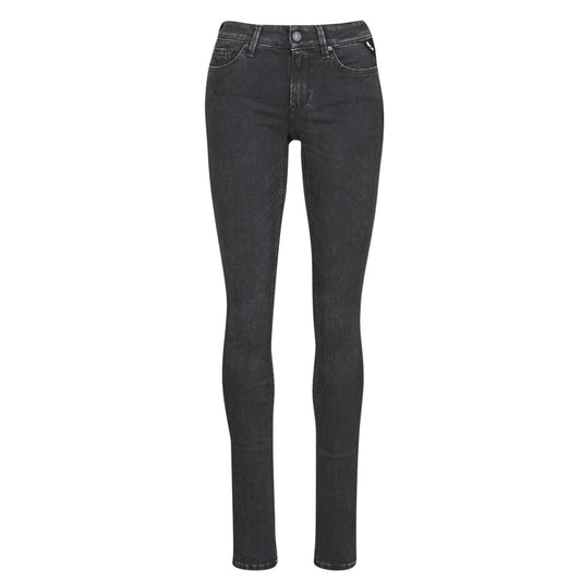 Jeans Slim Donna Replay LUZ / HYPERFLEX / RE-USED Nero
