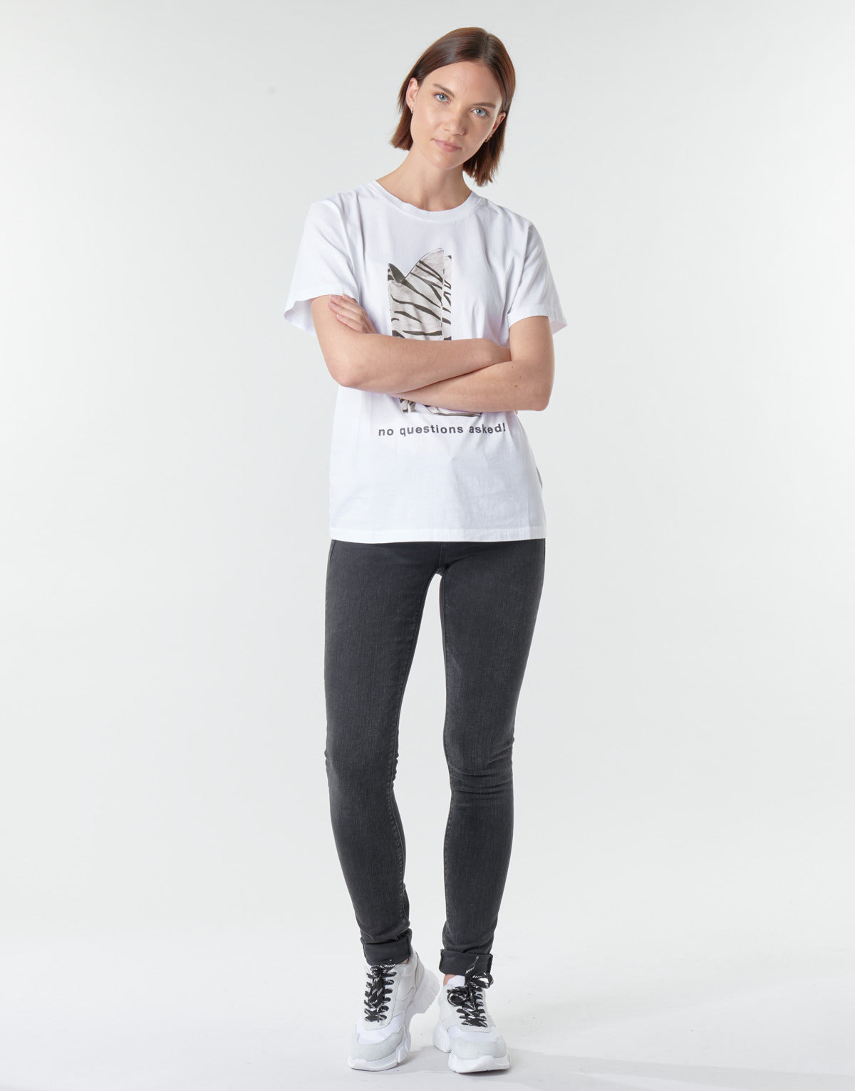 Jeans Slim Donna Replay LUZ / HYPERFLEX / RE-USED Nero