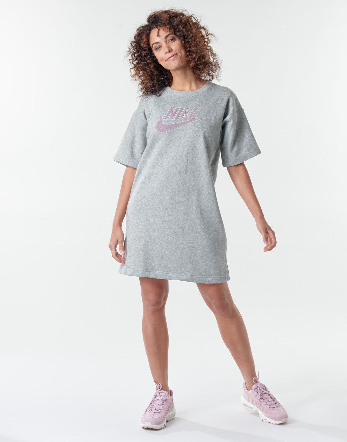 Abito corto Donna Nike  W NSW DRESS FT M2Z  Grigio