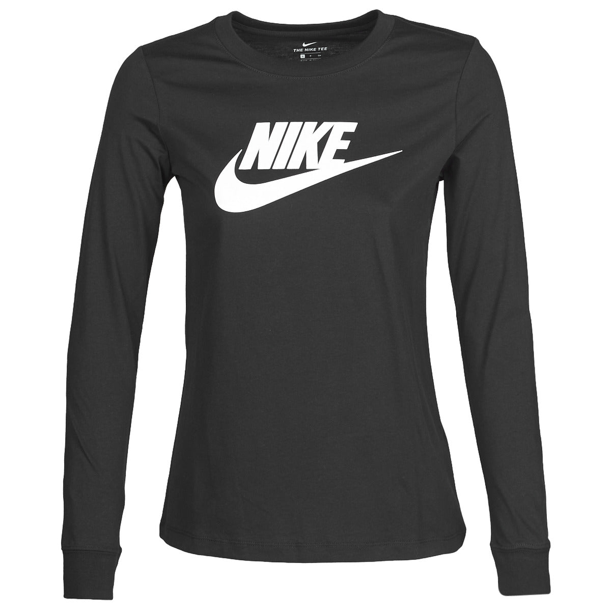 T-shirts a maniche lunghe Donna Nike  W NSW TEE ESSNTL LS ICON FTR  Nero