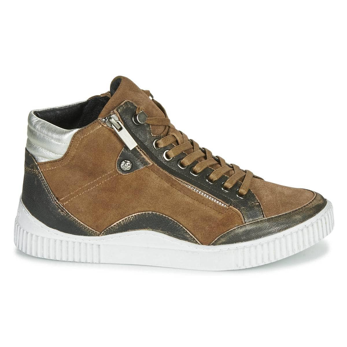 Sneakers alte Donna Regard ISLANDE V2 BONGO CHAMOIS Marrone