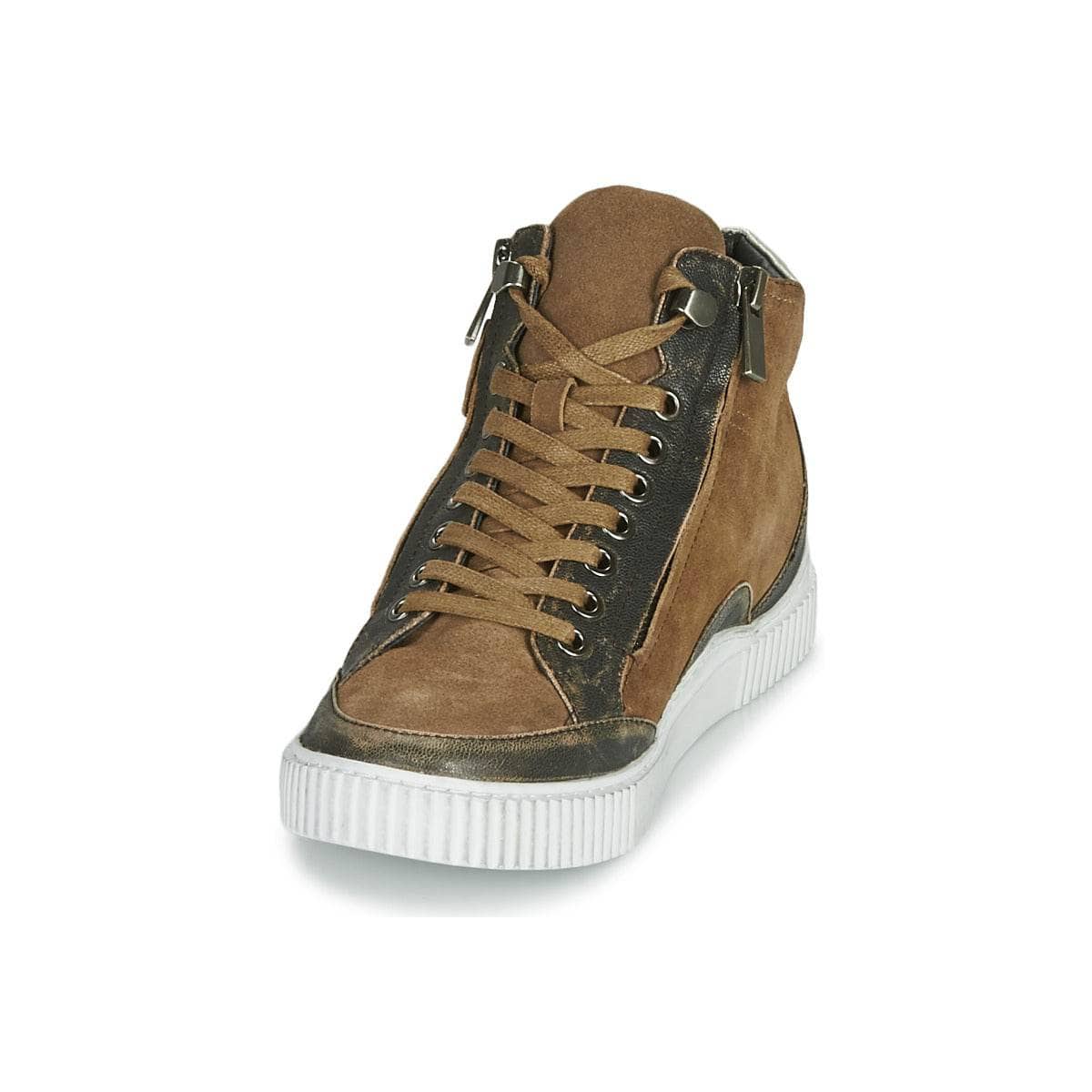 Sneakers alte Donna Regard ISLANDE V2 BONGO CHAMOIS Marrone