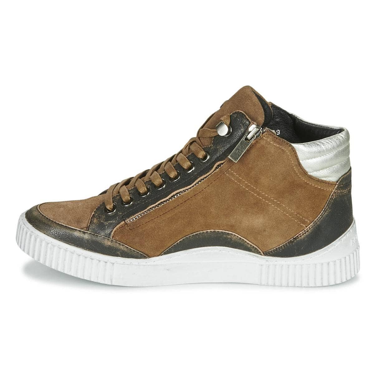 Sneakers alte Donna Regard ISLANDE V2 BONGO CHAMOIS Marrone