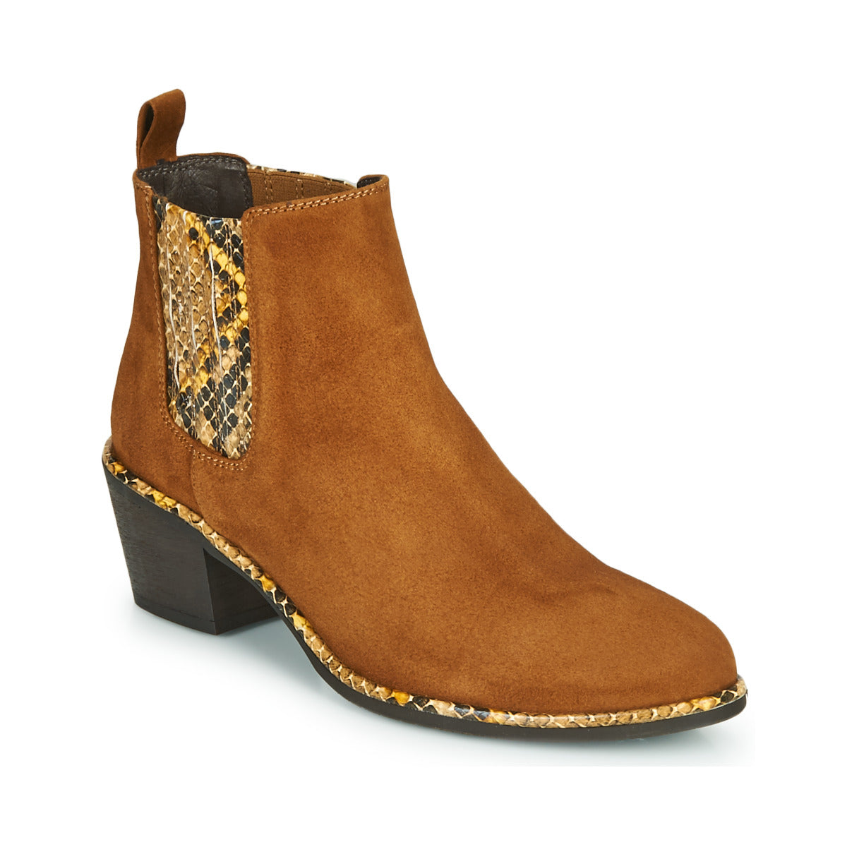 Stivaletti Donna Regard NOISY V2 VELOURS SAFRAN Marrone