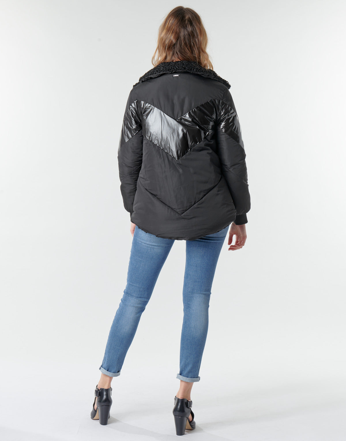 Piumino Donna Guess ORIETTA REVERSIBLE Nero