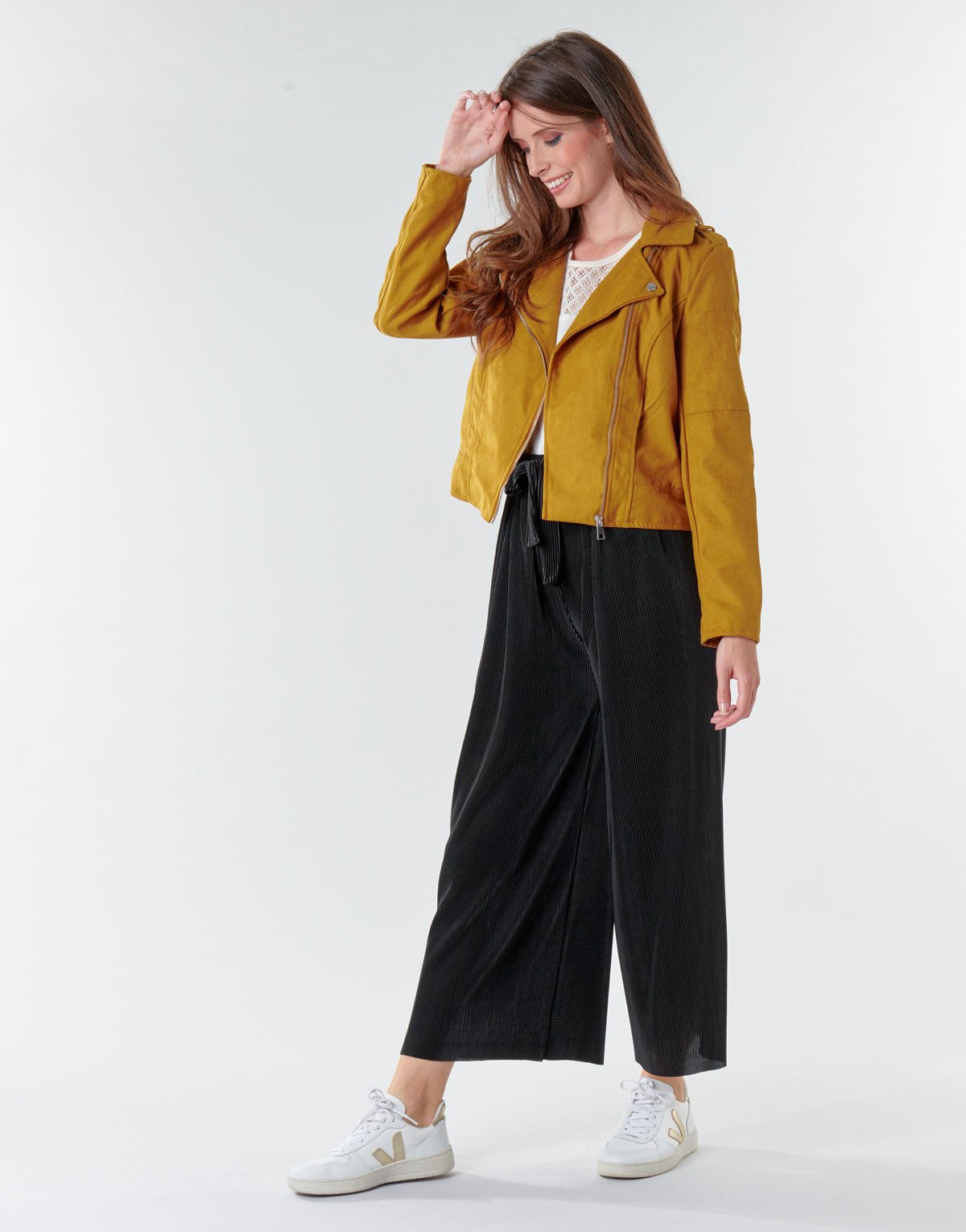 Giacca in pelle Donna JDY JDYNEW PEACH Giallo