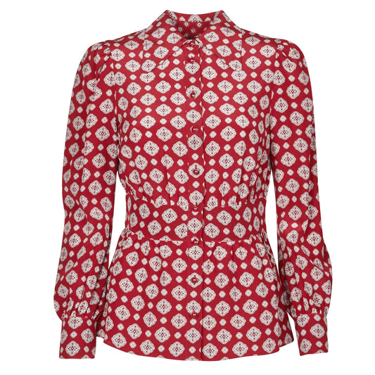 Camicetta Donna MICHAEL Michael Kors  LUX PINDOT MED TOP  Rosso