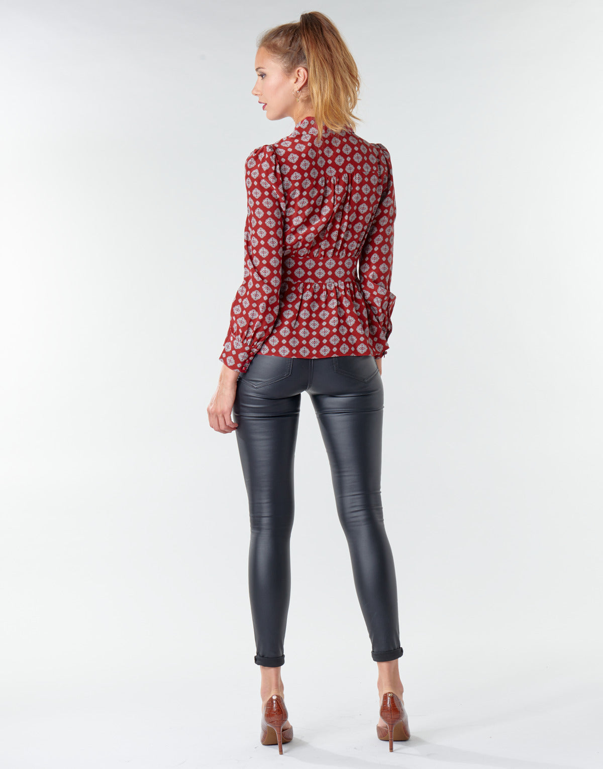 Camicetta Donna MICHAEL Michael Kors  LUX PINDOT MED TOP  Rosso