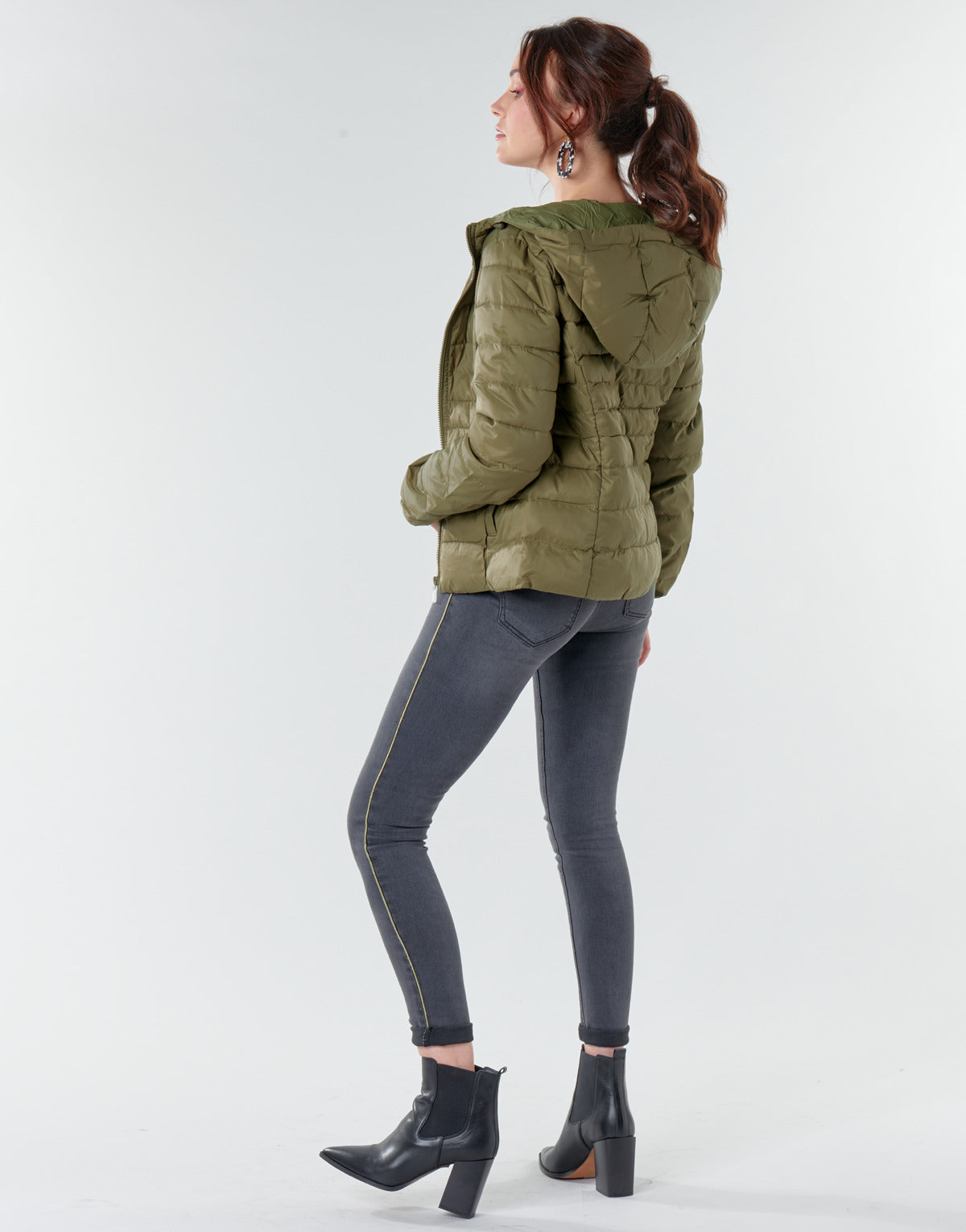 Piumino Donna Only ONLTAHOE Kaki