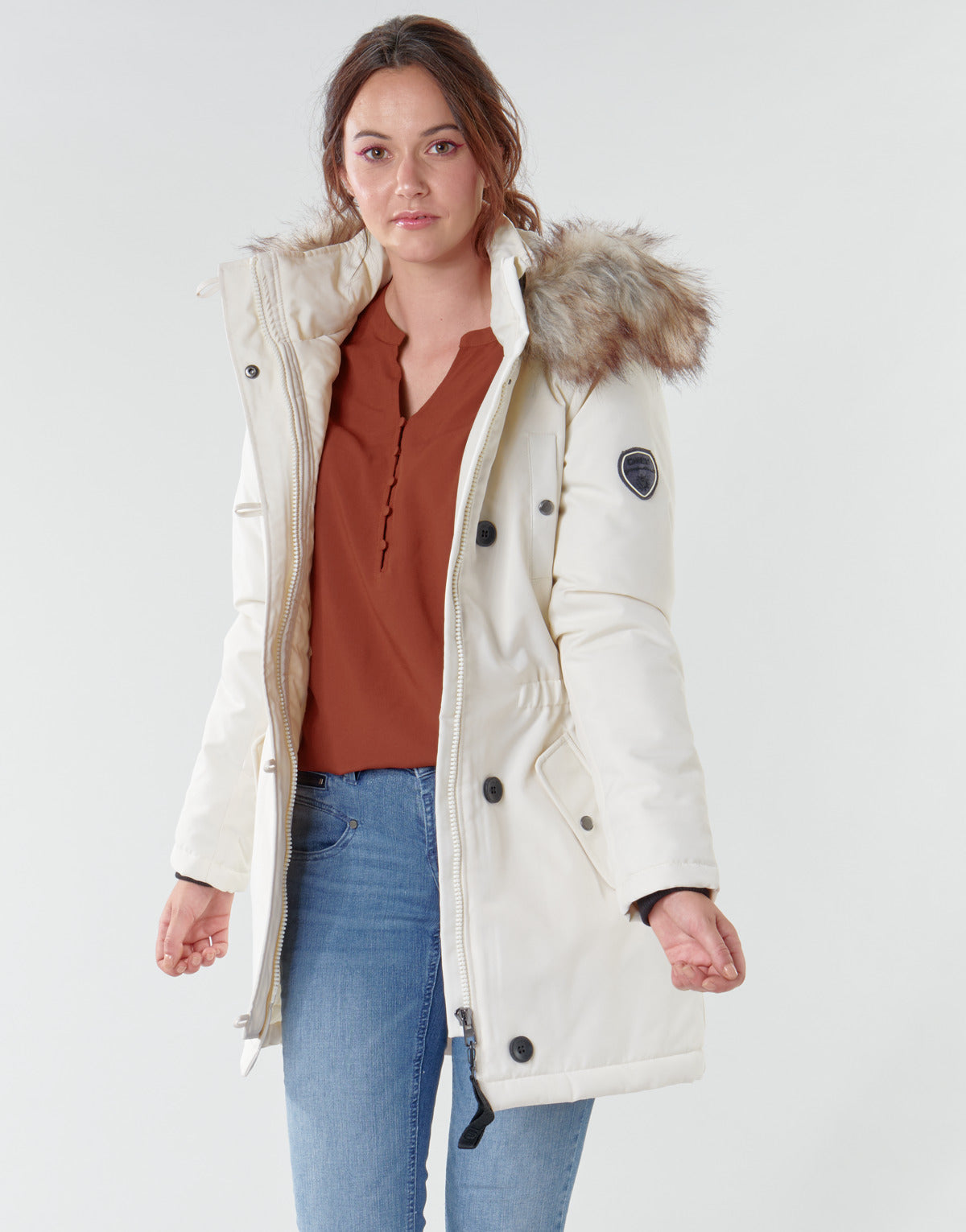 Parka Donna Only ONLIRIS Bianco