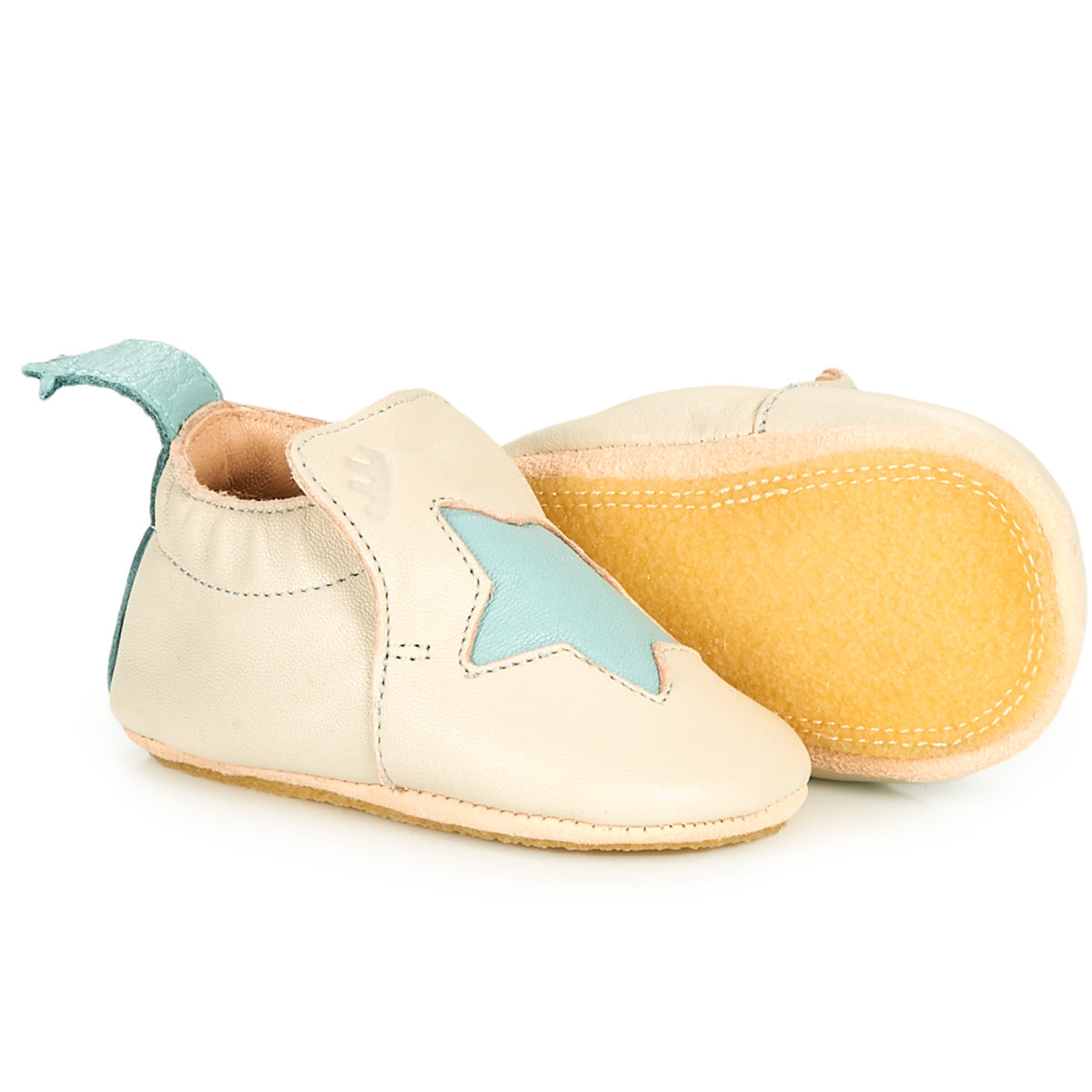 Pantofole bambini ragazza Easy Peasy BLUBLU ETOILE Beige