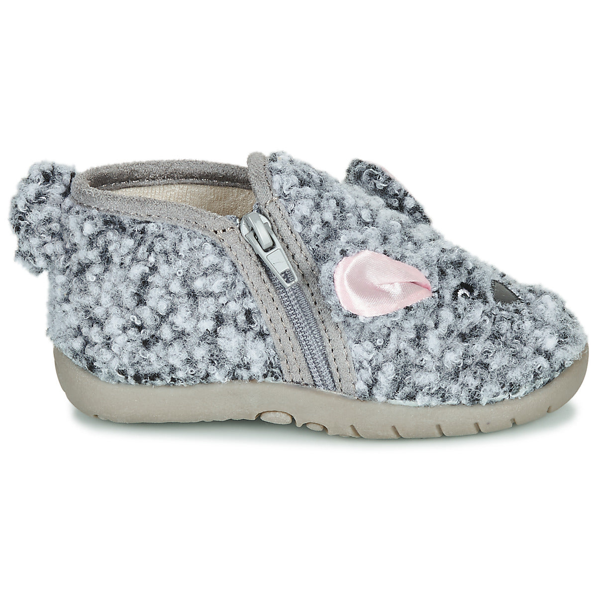 Pantofole bambini ragazza Little Mary LAPINZIP Grigio