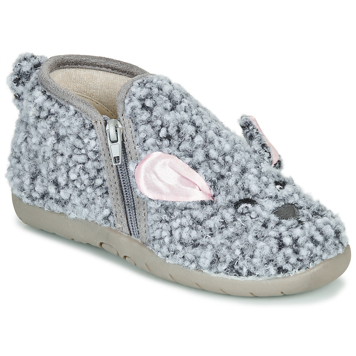 Pantofole bambini ragazza Little Mary LAPINZIP Grigio