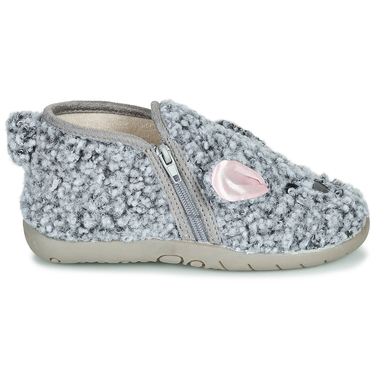 Pantofole bambini ragazza Little Mary LAPINZIP Grigio