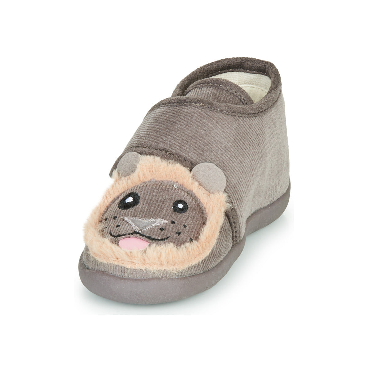 Pantofole bambini ragazza Little Mary LIONVELCRO Grigio