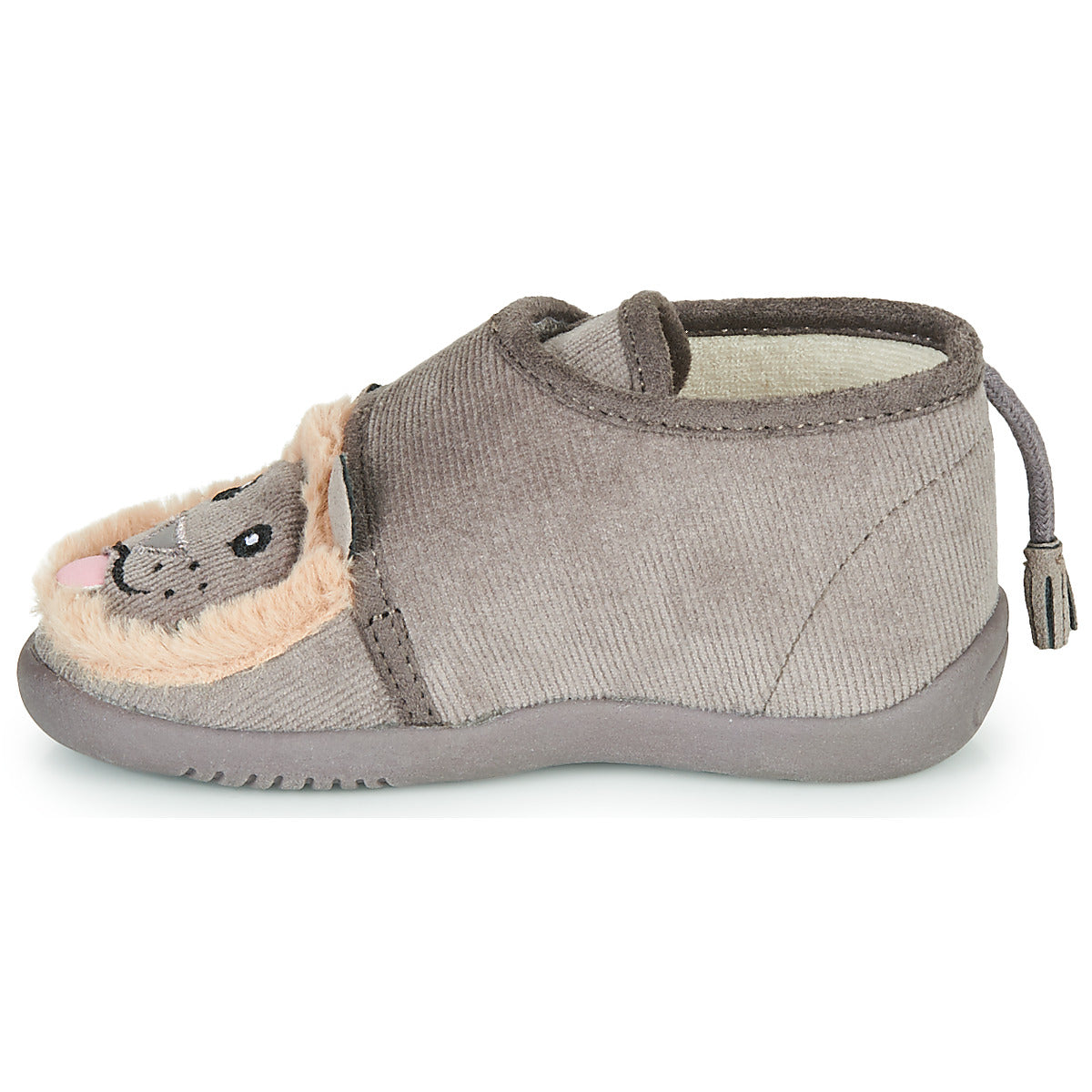 Pantofole bambini ragazza Little Mary LIONVELCRO Grigio