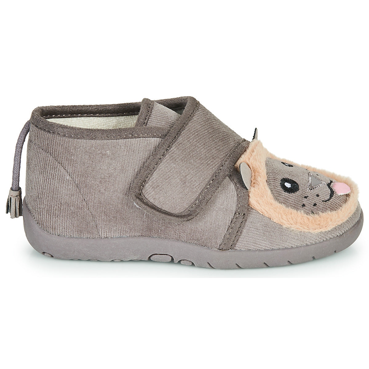 Pantofole bambini ragazza Little Mary LIONVELCRO Grigio