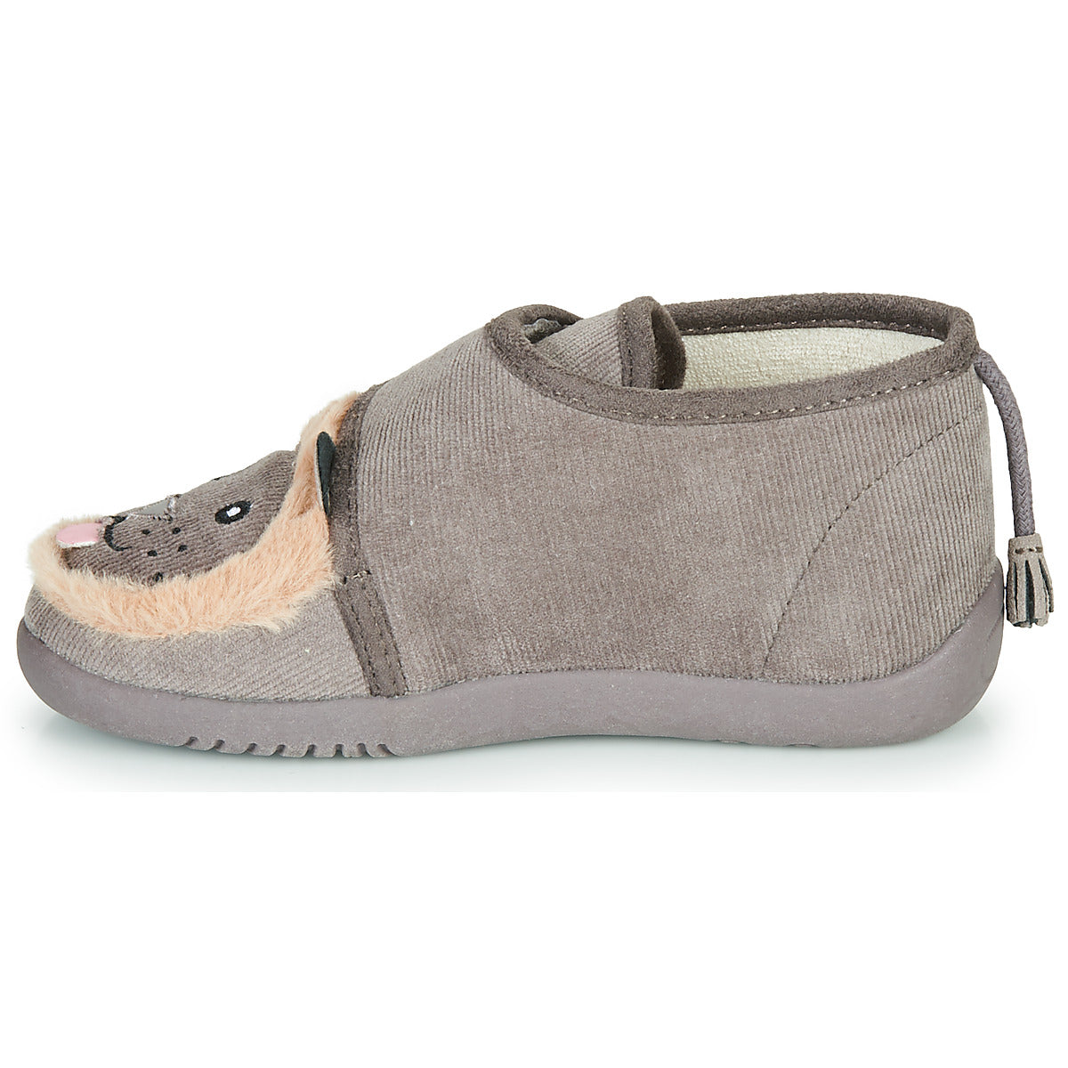 Pantofole bambini ragazza Little Mary LIONVELCRO Grigio