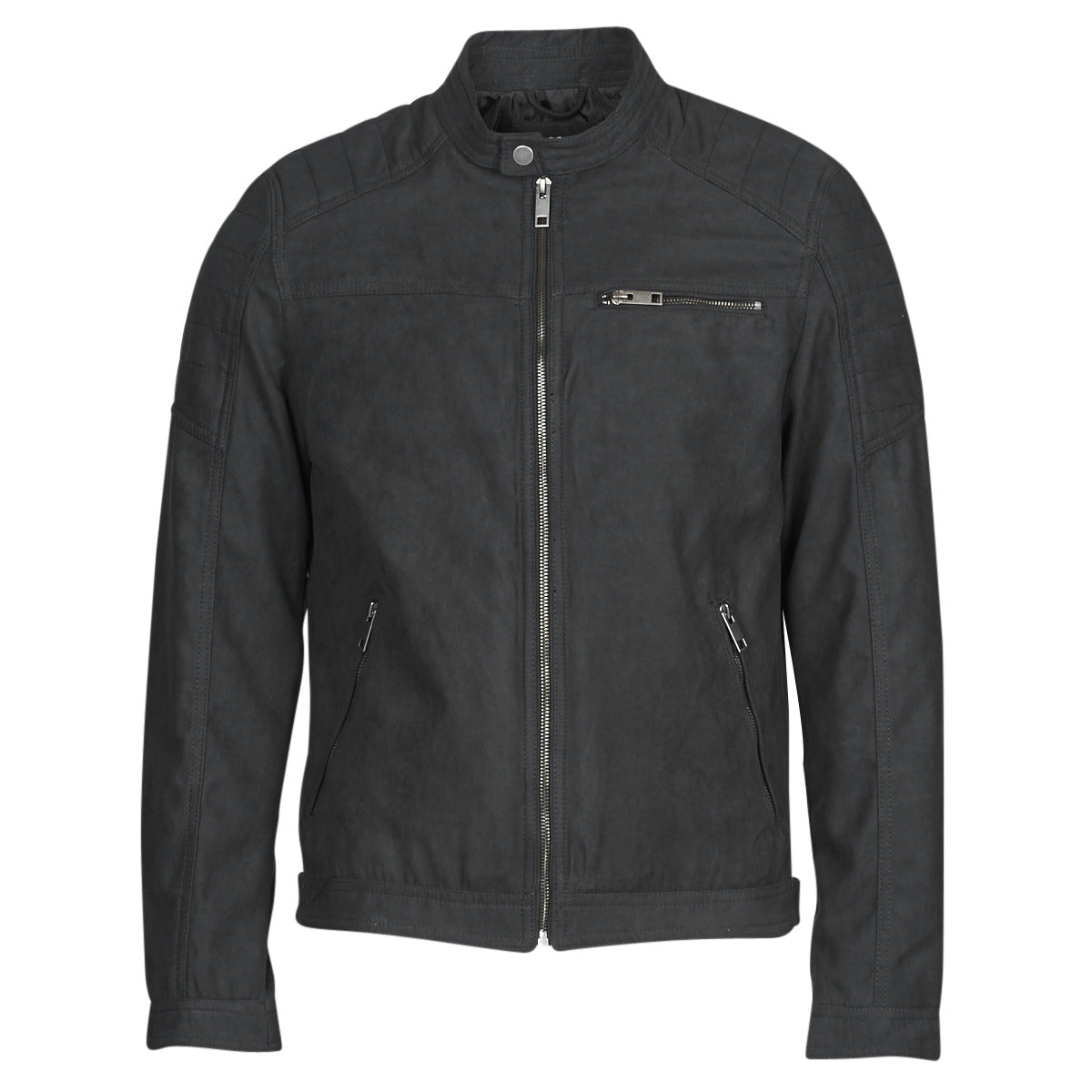 Giacca in pelle Uomo Jack & Jones JJEROCKY Nero