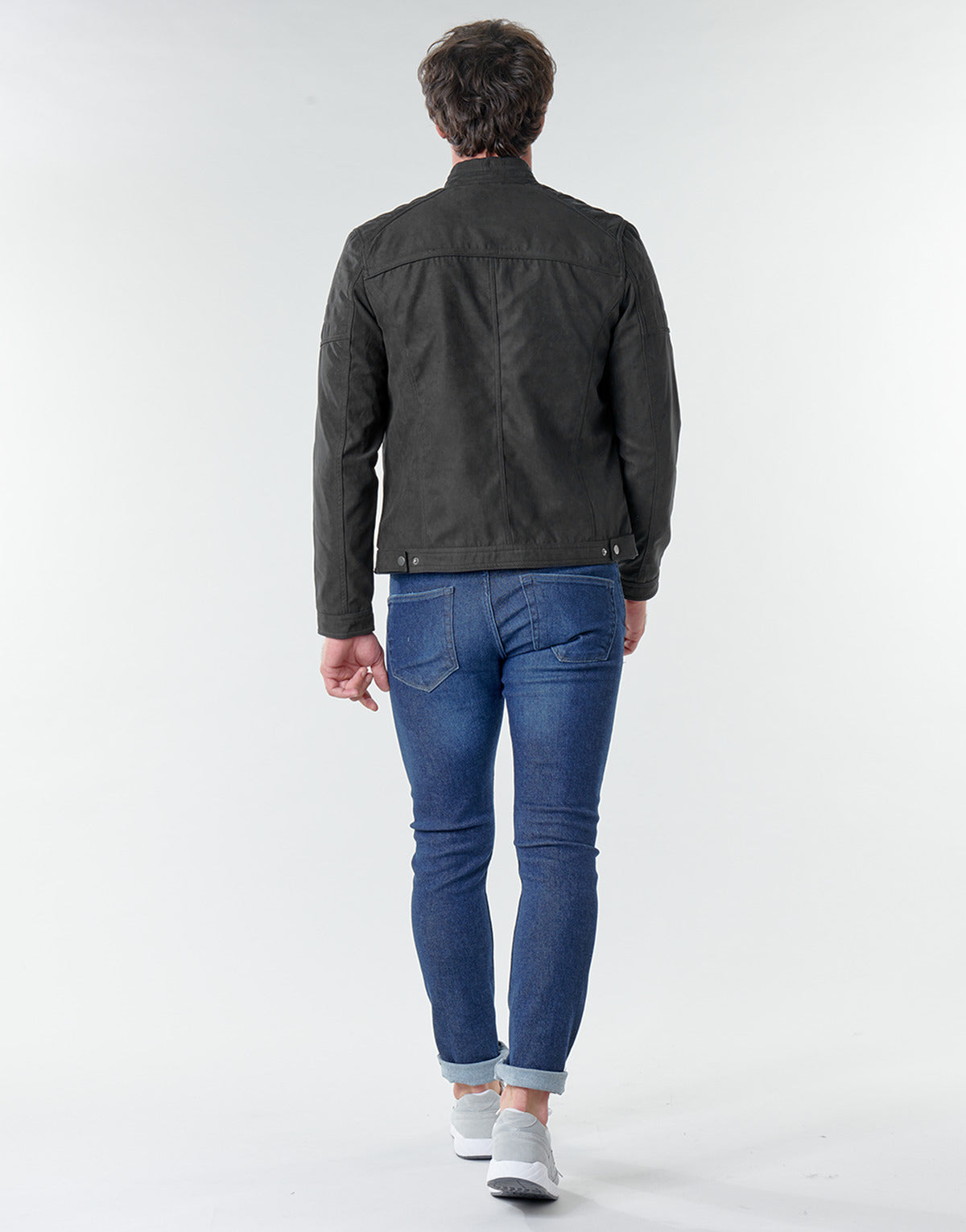 Giacca in pelle Uomo Jack & Jones JJEROCKY Nero