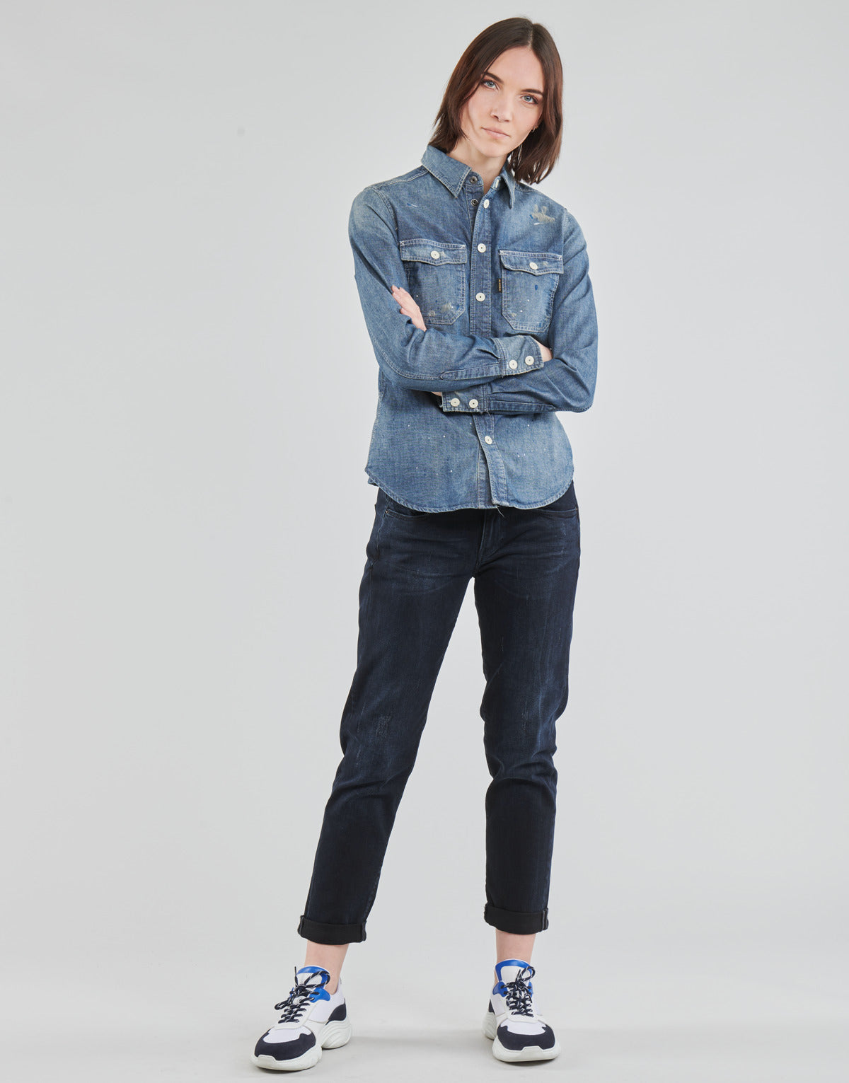 Jeans boyfriend Donna G-Star Raw KATE BOYFRIEND WMN Blu